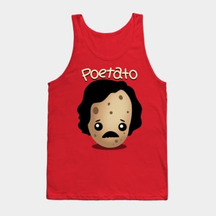 Poetato Funny Edgar Allan Poe Cute Kawaii Potato Pun Tank Top